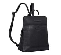 STILORD Heidi Eleganter Lederrucksack Damen Echtleder schwarz klein wasserdicht und diebstahlsicher ideal als Rucksackhandtasche, Vintage Daypack und Retro Cityrucksack mittel-groß