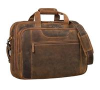 STILORD "Henrik Große Aktentasche Herren Leder Braun Business Tasche Arbeitstasche Laptoptasche 17 Zoll Vintage Umhängetasche Herren Lehrertasche Bürotasche Uni Tasche
