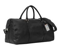 STILORD Herkules Premium Leder-Reisetasche für Herren & Damen Weekender Echtleder - Wochenendtasche zum Umhängen Reise Duffel Bag Handgepäck Flugzeug wasserdicht groß Farbe:schwarz