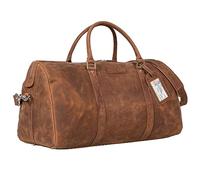 STILORD Herkules Premium Leder-Reisetasche für Herren & Damen Weekender Echtleder - Wochenendtasche zum Umhängen Reise Duffel Bag Handgepäck Flugzeug wasserdicht groß Farbe:Samari - braun
