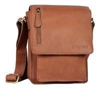 STILORD Herren-Umhängetasche braun - Kleine Vintage Schultertasche - 8,4 Zoll Messenger-Bag - Tablettasche aus echtem Büffel-Leder 'Finn'