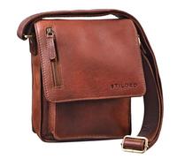 STILORD Herren-Umhängetasche braun - Kleine Vintage Schultertasche - 8,4 Zoll Messenger-Bag - Tablettasche aus echtem Büffel-Leder 'Finn'