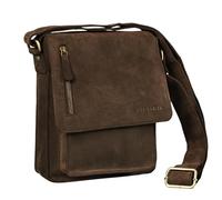 STILORD Herren-Umhängetasche braun - Kleine Vintage Schultertasche - 8,4 Zoll Messenger-Bag - Tablettasche aus echtem Büffel-Leder 'Finn'