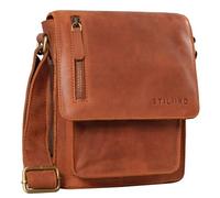 STILORD Herren-Umhängetasche braun - Kleine Vintage Schultertasche - 8,4 Zoll Messenger-Bag - Tablettasche aus echtem Büffel-Leder 'Finn'
