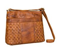 STILORD 'Ida' Geflochtene Damen Handtasche Leder Vintage Schultertasche für Frauen geflochtene Umhängetasche für Freizeit Ausgehen City Party Echtleder, Farbe:larino - braun