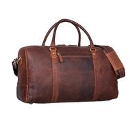 STILORD Iska Vintage Reisetasche Groß aus echtem Leder - stilvoller Reisebegleiter! Farbe:Bordeaux - braun