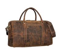 STILORD Iska Vintage Reisetasche Groß aus echtem Leder - stilvoller Reisebegleiter! Farbe:Calais - braun