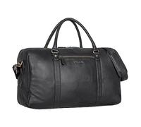 STILORD Iska Vintage Reisetasche Groß aus echtem Leder - stilvoller Reisebegleiter! Farbe:schwarz