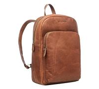 STILORD 'Jona' Lederrucksack mit Laptopfach 15,6 Zoll Echtleder für Herren und Damen braun Glattleder Großer Rucksack für Business Studenten Reisen und City-Rucksack Leder Retro