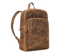 STILORD 'Jona' Lederrucksack mit Laptopfach 15,6 Zoll Echtleder für Herren und Damen braun Rauleder Großer Vintage Rucksack für Business Studenten Reisen und City-Rucksack Leder Retro