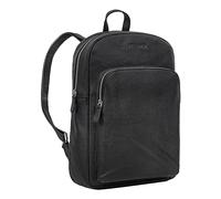 STILORD 'Jona' Schwarzer Lederrucksack mit Laptopfach 15,6 Zoll Echtleder für Herren und Damen Großer Vintage Rucksack für Business Studenten Reisen und City-Rucksack Leder Retro