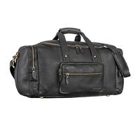 STILORD Journey Reisetasche groß Leder Weekender Bag Handgepäck Tasche Sporttasche Herren Travel Bag Reisetasche Damen Vintage Echtleder Unisex Farbe:schwarz