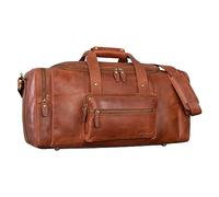 STILORD Journey Reisetasche groß Leder Weekender Bag Handgepäck Tasche Sporttasche Herren Travel Bag Reisetasche Damen Vintage Echtleder Unisex Farbe:Andorra - braun