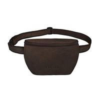 STILORD Jules Gürteltasche Leder klein Vintage Bauchtasche Reisetasche für Herren Damen Hüfttasche für Party Festival Konzert und Handy Farbe:matt - Dunkelbraun