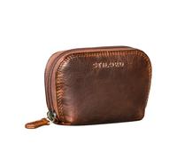 STILORD Junis Edle Schlüsseltasche Leder Schlüsseletui RFID mit Schlüsselkette & Münzfach Organizer Echtleder Schlüsselmäppchen Cognac mit Geschenkbox für Herren & Damen