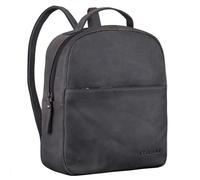 STILORD 'Kayla' Damen Rucksack Leder Elegant klein - Lederrucksack Rucksackhandtasche Vintage Daypack Handtasche City Ausgehen Shopping Freizeit Echtleder, Farbe:graphit