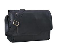 STILORD Ledertasche für Herren schwarz - Aktentasche mit 15.6 Zoll Laptopfach - Frauen & Männer Business-Tasche für Office, Uni & Büro - Umhängetasche 'Marlon'