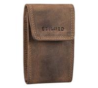STILORD 'Lenn' Schlüsseletui Leder RFID Vintage Schlüsselmäppchen Key Organizer Schlüssel-Tasche Autoschlüssel Geldbörse Kartenetui Damen und Herren aus Echt-Leder, Farbe:mittel - braun