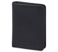 STILORD 'Levent' Mini Kredit-Kartenetui Leder Slim Wallet - Kleines Echtleder Portemonnaie Kartenhalter für 10 Karten - Credit Card Holder Geldbörse RFID - Herren Damen, Farbe:schwarz