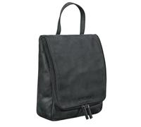 STILORD Lewi Kulturbeutel zum Aufhängen Leder Kulturtasche Waschtasche mit Henkel und Haken Reise Necessaire Vintage Leder Farbe:anthrazit