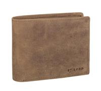 STILORD 'Lewis' Leder Portemonnaie Herren RFID Schutz Geldbörse für Männer viele Karten Fächern Brieftasche im Querformat mit Geschenkbox, Farbe:Torino - braun