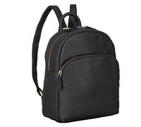 STILORD 'Linnea' Damen Rucksack Elegant Klein Vintage Lederrucksack für Frauen Daypack Cityrucksack Mini Backpack Handtasche Schultertasche aus echtem Leder, Farbe:schwarz