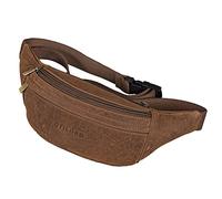 STILORD Lormeva Gürteltasche Leder ideal Cross-Body Umhängetasche Vintage Bauchtasche Hüfttasche für Herren Damen Belt Bag für Umschnalltasche Echtleder Farbe:Veleta - braun