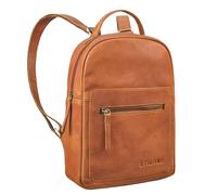 STILORD 'Luisa' Kleiner Lederrucksack Damen Echt-Leder Rucksack Frauen Cityrucksack Leder Damenrucksack Modern Tagesrucksack Klein mit vielen Fächern für Alltag & Freizeit, Farbe:texas - braun
