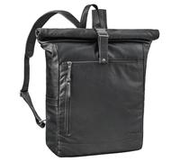 STILORD 'Lutz' XL Rolltop Rucksack Herren aus Leder mit Laptop-Fach 16-17.3 Zoll Groß - ideal für Reisen - Fahrradrucksack moderner Business Laptop-Rucksack für Arbeit Uni Büro, Farbe:schwarz