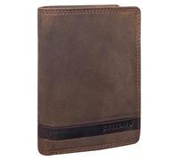STILORD Matthis Portemonnaie Herren Hochformat Leder RFID Geldbörse Vintage Geldbeutel Kartenportemonnaie Slim Wallet aus echtem Leder Portmonee mit Münzfach Echtleder Farbe:mittel - braun