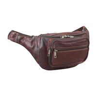 STILORD 'Maverick' Leder Bauchtasche Gürteltasche Umhängetasche Hüfttasche Kameratasche Handy Reise Festival Trekking Damen Herren weiches Leder, Farbe:Cognac - Dunkelbraun