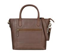 STILORD 'Meghan' Leder Handtasche Damen Umhängetasche Klein Ledertasche für Frauen zum Umhängen und Ausgehen Elegante Schultertasche Henkeltasche Echtleder, Farbe:havanna - braun