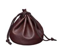 STILORD Mikkel Lederbeutel groß Vintage Münzbeutel XL Münzbörse Portemonnaie Ledergeldbeutel Geldbörse Kleingeldbörse Schlüssel Etui echtes Leder Farbe:Cognac - Dunkelbraun