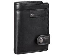 STILORD Milo Vintage Ledergeldbörse Herren/Portemonnaie mit Druckknopf/Brieftasche/Geldbörse Hochformat Antik Leder Farbe:mittel - braun