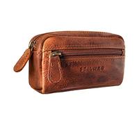 STILORD Neal Schlüsselbörse Leder Schlüsseletui Herren Damen mit Schlüsselanhänger Kleine Schlüsseltasche RFID mit Geschenkbox Farbe:Kara - Cognac