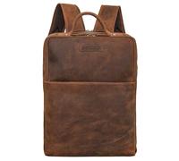 STILORD 'Noé' Leder Laptoprucksack 14 Zoll im Vintage-Look | Business Backpack Daypack Arbeitstasche für Herren und Damen aus Büffel Leder, Farbe:avani - braun