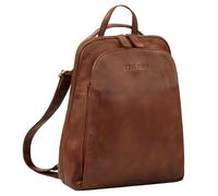 STILORD Ophelia 2-in-1 Rucksack-Tasche Echtleder - Crossbody Bag Handtasche Leder Rucksack Klein - Cityrucksack Daypack Umhängetasche Damen Tagesrucksack 10,9 Zoll Farbe:Brandy - Cognac