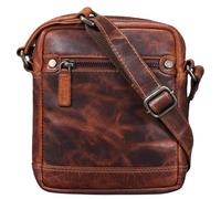 STILORD Pepe Vintage Schultertasche Herren Leder klein Umhängetasche für Männer kompakte Cross Body Bag mit Schultergurt und Reißverschluss aus echtem Leder Farbe:Milano - braun