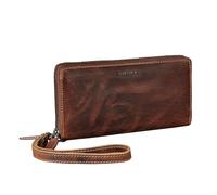 STILORD 'Poppy' 3-in-1 XL Leder Geldbörse Damen Groß mit Handyfach 12 Kartenfächer Doppelter Reißverschluss RFID-Schutz Clutch Echtleder Portemonnaie mit vielen Fächern, Farbe:Salerno - braun