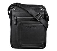 STILORD 'Randall' Vintage Ledertasche Umhängetasche Messenger Bag DIN A5 Tablettasche 9,7 Zoll für iPad Herrentasche Cross Body Bag Echtes Leder, Farbe:schwarz