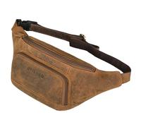 STILORD Raven Stylishe Männer Bauchtasche Damen Leder Gürteltasche Herren Groß - Echtleder Hüfttasche Crossbody Umhängetasche Frauen Brutstbeutel Festival & Shopping Farbe:Torino - braun