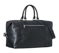 STILORD Rover Leder Weekender Herren Reisetasche Damen - Trolley-aufsteckbar | XL Duffle Bag 40L Rindsleder Vintage | Kurzreise Städtetrip Wochenendtasche Farbe:schwarz