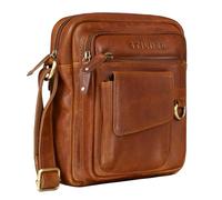 STILORD 'Ryan' Crossbody Tasche Herren Leder Kleine Herrentasche zum Umhängen Vintage Ledertasche 9,7 Zoll iPad Tasche Messenger Bag Umhängetasche Echtleder, Farbe:texas - braun