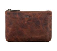 STILORD 'Samy' Kartentasche Leder Kartenetui Vintage Ledermäppchen ideal als Geldbörse Kreditkartenetui Schlüsseletui Organizer Reise Etui für Herren Damen Echtleder, Farbe:Prestige - braun