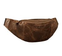 STILORD Shawn Leder Gürteltasche groß Vintage - Hochwertige Echtleder Bauchtasche für Männer & Frauen Festivaltasche Hüfttasche Brust-Tasche für Herren und Damen Farbe:Zamora - braun
