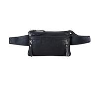 STILORD “Skye” Bauchtasche Vintage Leder groß für Damen Herren Handy Gürteltasche Reise Bauchtasche multifunktional Festival Umhängetasche Farbe:schwarz