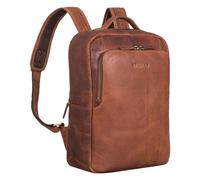 STILORD Sören Business Rucksack Leder mit Laptop-Fach 15-16 Zoll Vintage Lederrucksack groß Business Rucksack Herren und Damen Tagesrucksack Echtleder Farbe:Kara - Cognac