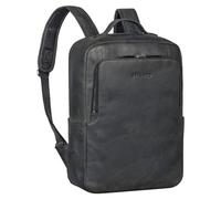 STILORD Sören Business Rucksack Leder mit Laptop-Fach 15-16 Zoll Vintage Lederrucksack groß Business Rucksack Herren und Damen Tagesrucksack Echtleder Farbe:Carbon - grau