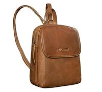 STILORD Valentina Vintage Damenrucksack Klein Leder Daypack Rucksack für Frauen Rucksackhandtasche für City Ausgehen Shopping Damen Tagesrucksack Echtleder Farbe:schwarz