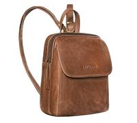 STILORD Valentina Vintage Damenrucksack Klein Leder Daypack Rucksack für Frauen Rucksackhandtasche für City Ausgehen Shopping Damen Tagesrucksack Echtleder Farbe:schwarz
